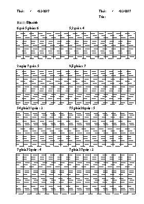 Bài tập cuối tuần 26 môn Toán lớp 5 - Năm học 2016-2017